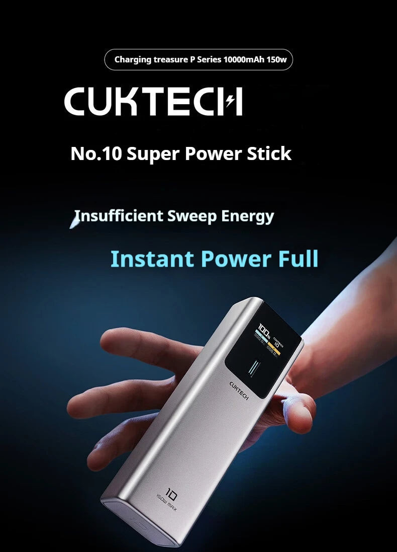 CUKTECH No.10 150w Power Bank Two-Way Fast Charge 10000mAh Portable Powerbank Fast Charging For iPhone16 15 14pro Max Huawei