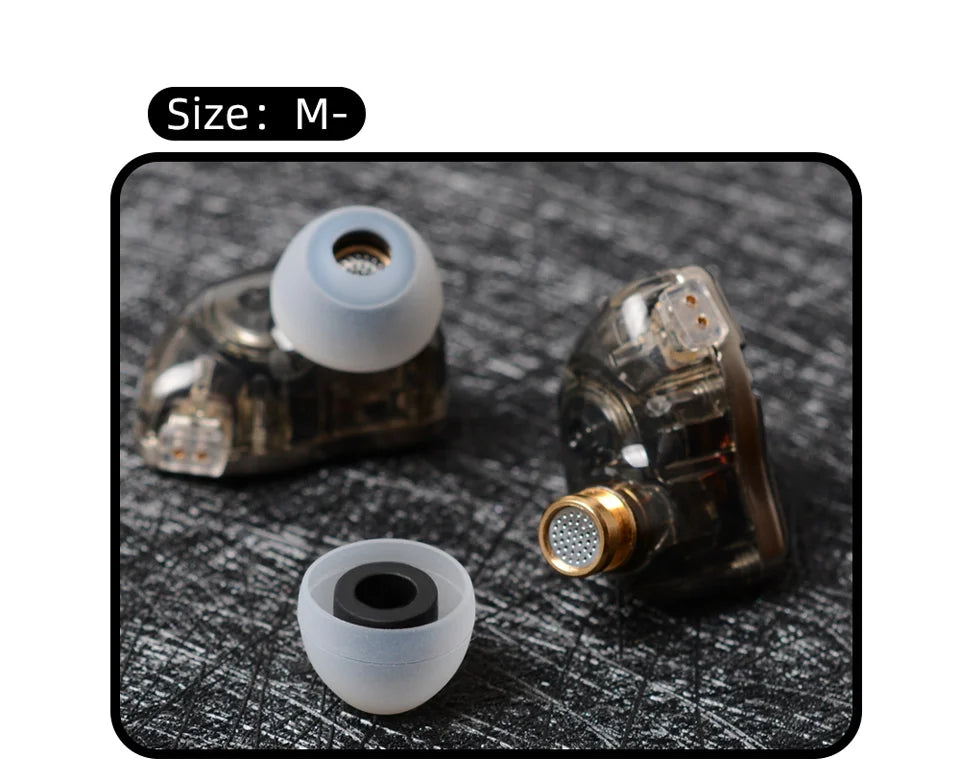 NICEHCK 07 Noise Isolating Silicone Ear Tips Soft Safe Eartips Improve Vocal For DB2 4U ASX ZSN ZS10 Pro ZSX In Ear Earphone