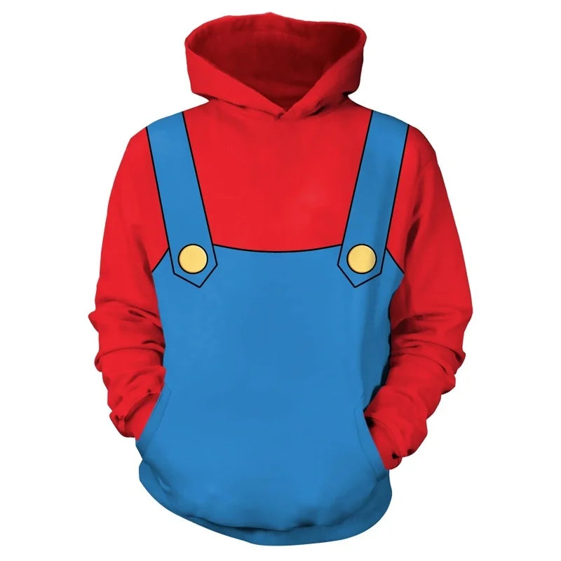Fake Set Pattern Hoodie For Men Women Cool Cowboy Cow 3D Printed Pullovers Casual Hoodies Tops Loose Long Sleeves Sweatshirt