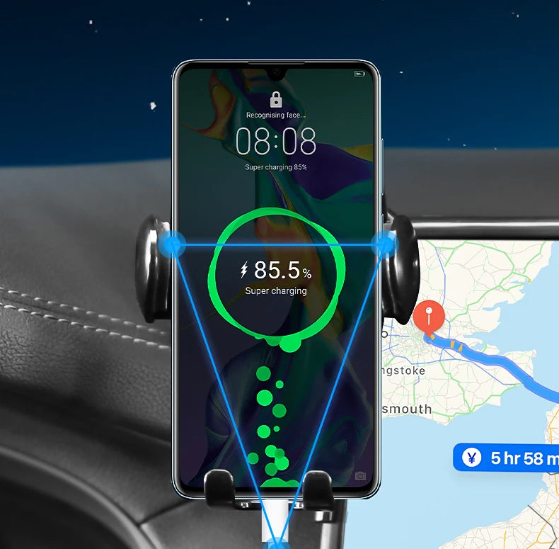 For Honda e:NP2 2024 Screen Panel Fixed Base Car Phone Holder Wireless Charging Bracket Gravity Stand Car Accessories
