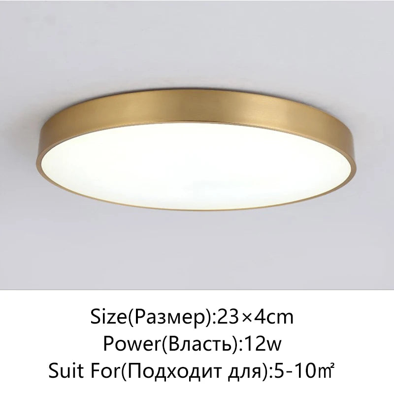 TONDI Modern LED Ceiling Light Simple Round Living Room Bedroom Aisle Balcony Study Kitchen Lighting Fixtures