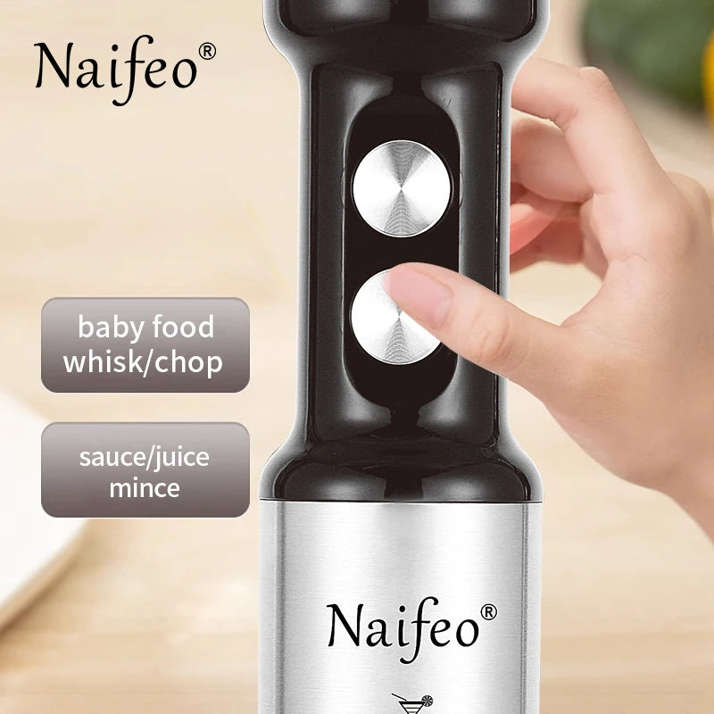 1000W Powerful Motor Handheld Blender Electric Mixer with Infinite Speed Control, Portable Kitchen Blender for Smoothies