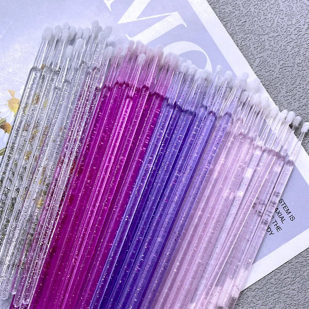 400/800pcs Micro Brush Crystal Lash Removing Swab Microbrush Mascara Wands Applicator Eyelash Extension Makeup brushes Tools