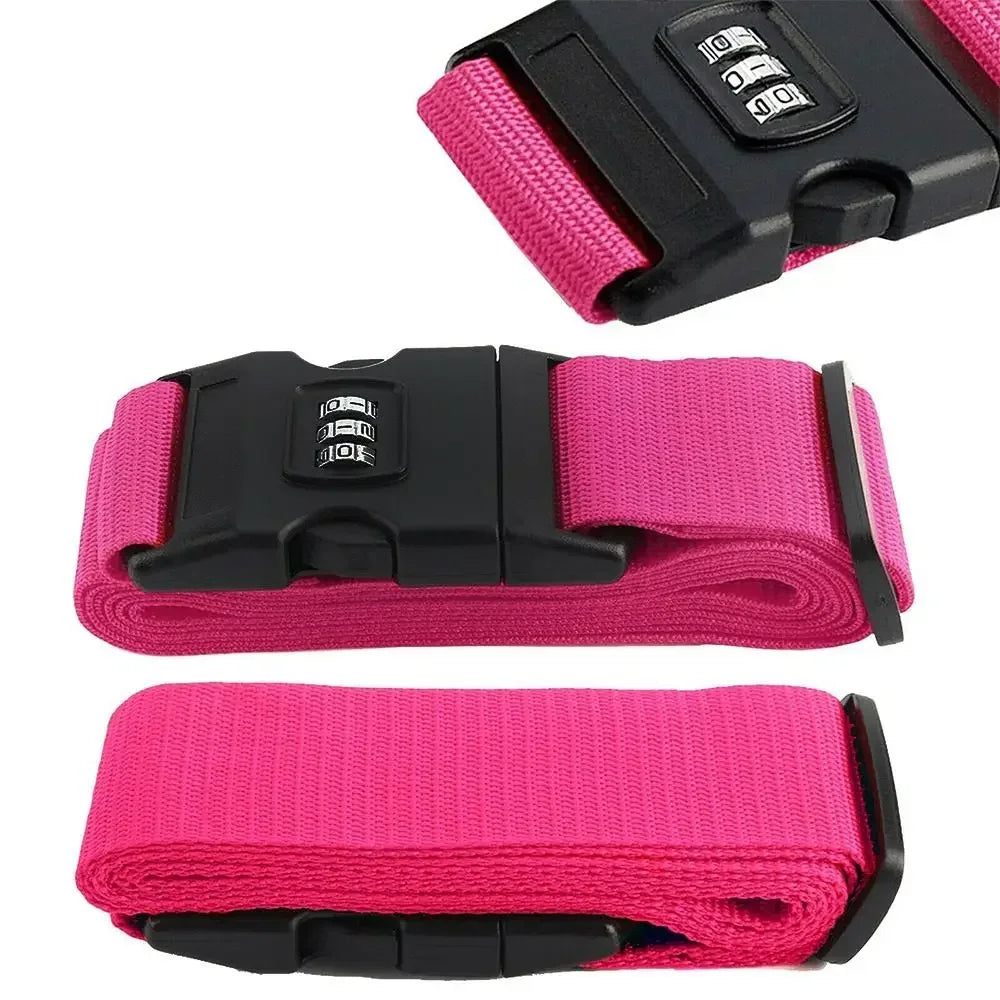 Adjustable Luggage One Word Packing Luggage Belt Portable Flexible Safe Travel Essential Luggage with Luggage Accessories