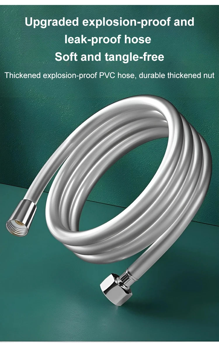 3 In 1 High Pressure Shower Head With Filter Handheld Adjustable Button Bathroom Shower Head Water Saving Bathroom Accessories