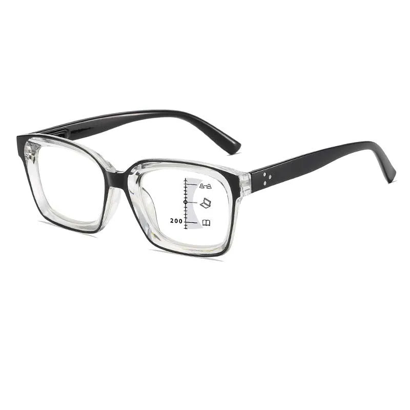 Fashionable Far and Near Dual-use Multifocal Reading Glasses New Anti Blue Light High-definition Eye Protection Glasses