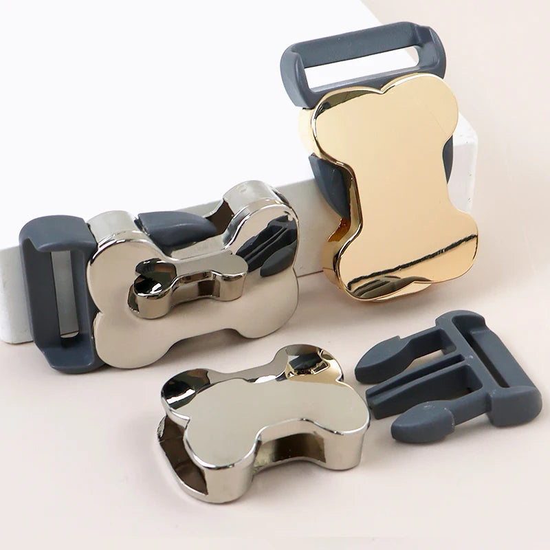 5/10Pcs 10-25mm Quick Side Release Buckle Metal Bag Belt Buckles Bone Shape Dog Collar Backpack Luggage DIY Garment Accessories