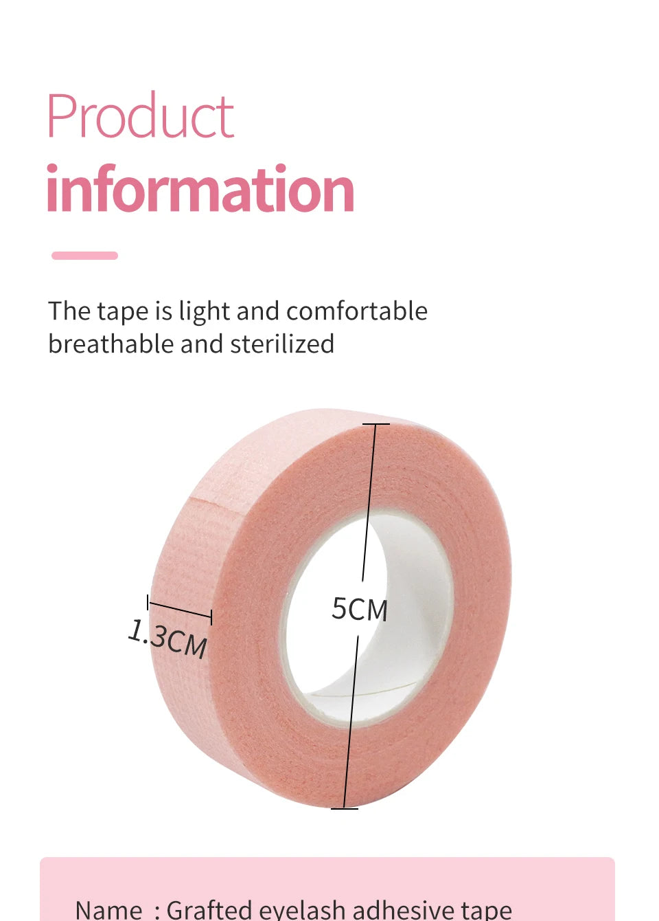 5/10/30/50 Rolls Eyelash Tape Professional Anti-allergy Non-woven Fabric Makeup Tool Eyelash Extension Tape