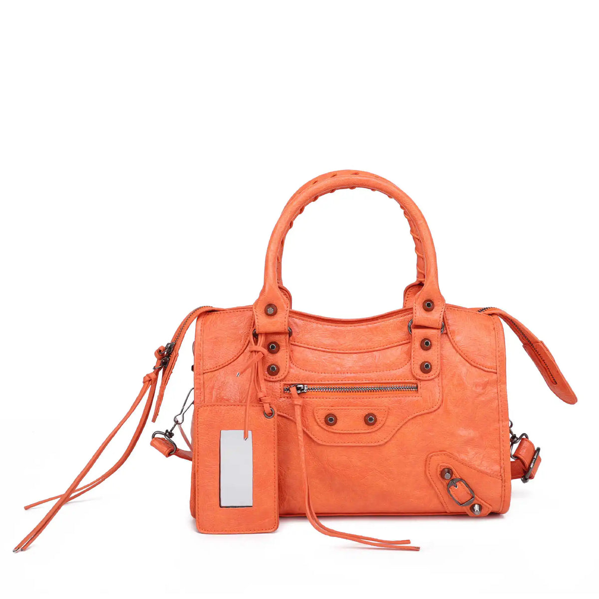 Luxury Designer City Motorcycle Shoulder Tote Bag for Women Large Capacity Autumn Winter Handbag Crossbody Stylish Women's Bag