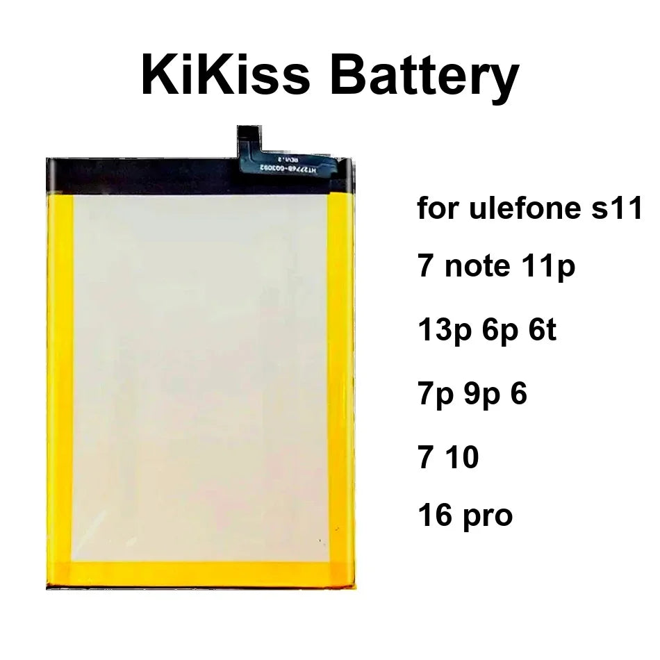 Mobile Phone Battery Safe S11/Note7 3300-5180Mah For Ulefone S11 7 Note 11P 13P 6P 6T 7P 9P 6 10 16 Pro