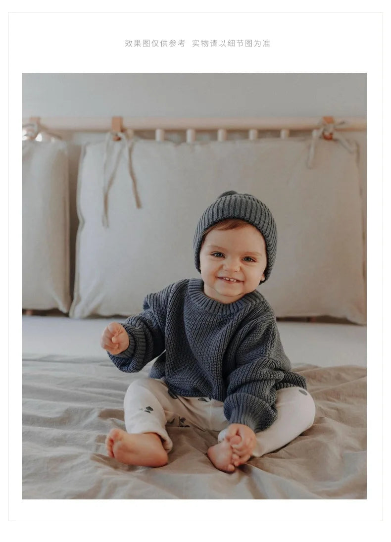 0-6Yrs Baby Boys Girls Knit Sweater Clothes 2025 New Toddler Infant Newborn Knitwear Soft Spring Long Sleeve Baby Pullover Tops