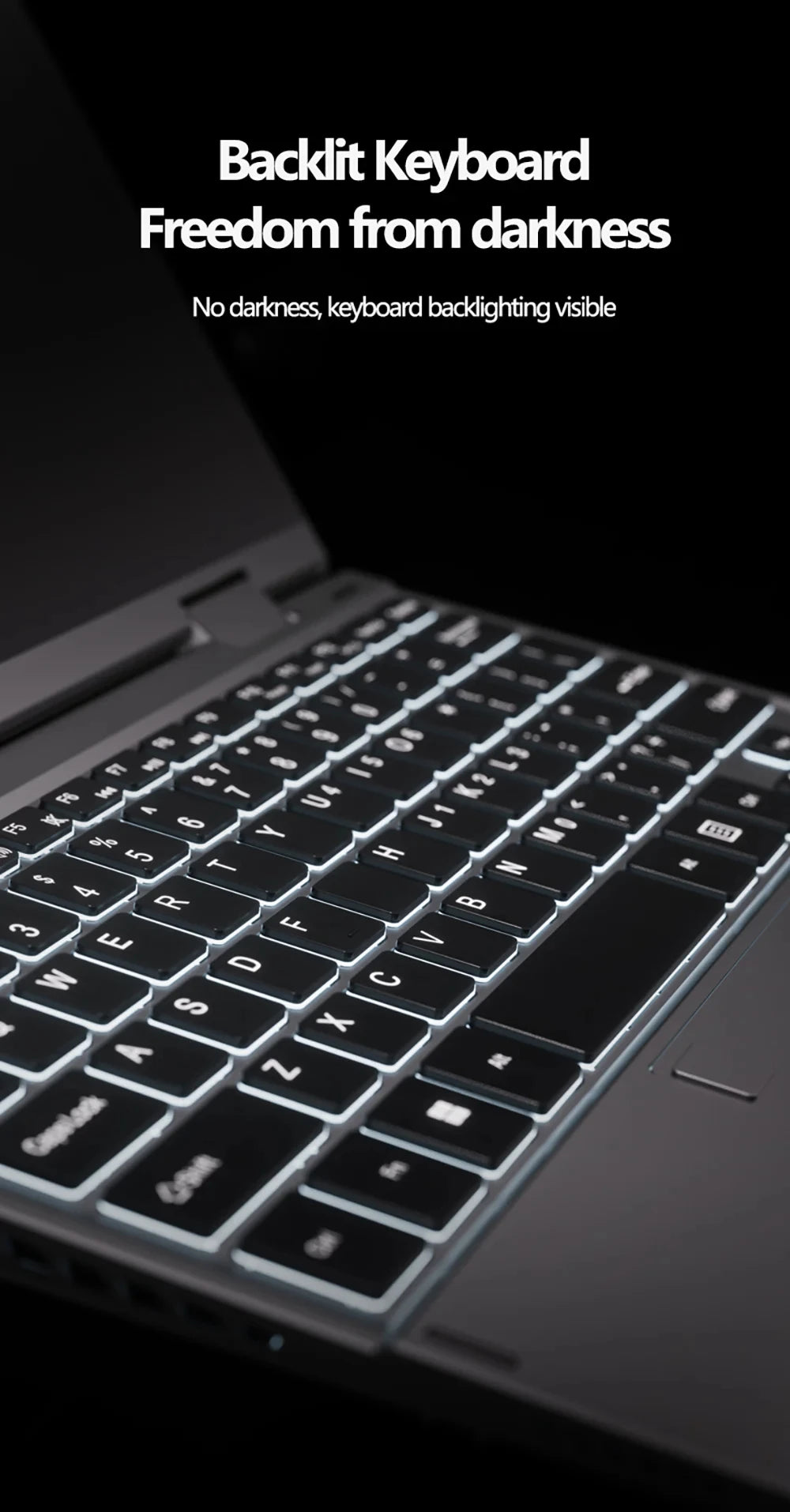 NEW 10.9 Inch 360° Fold Mini Laptop Intel N95 Touchscreens 16GB DDR5 Computer Notebook 2TB SSD Backlit Keyboard Tablet Laptop
