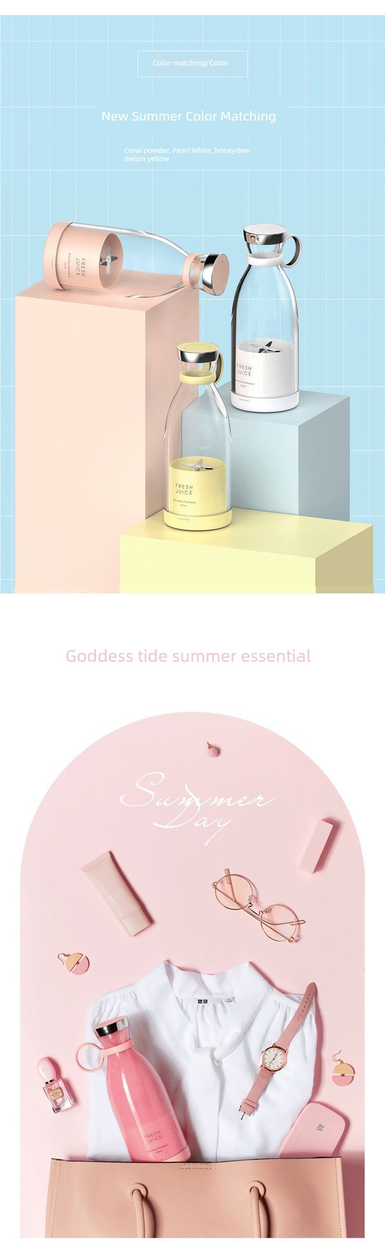 Portable Juicer Cup 2025 New Arrival Small Portable Automatic Fruit Juicer Good-looking Weight Loss Juice Cup