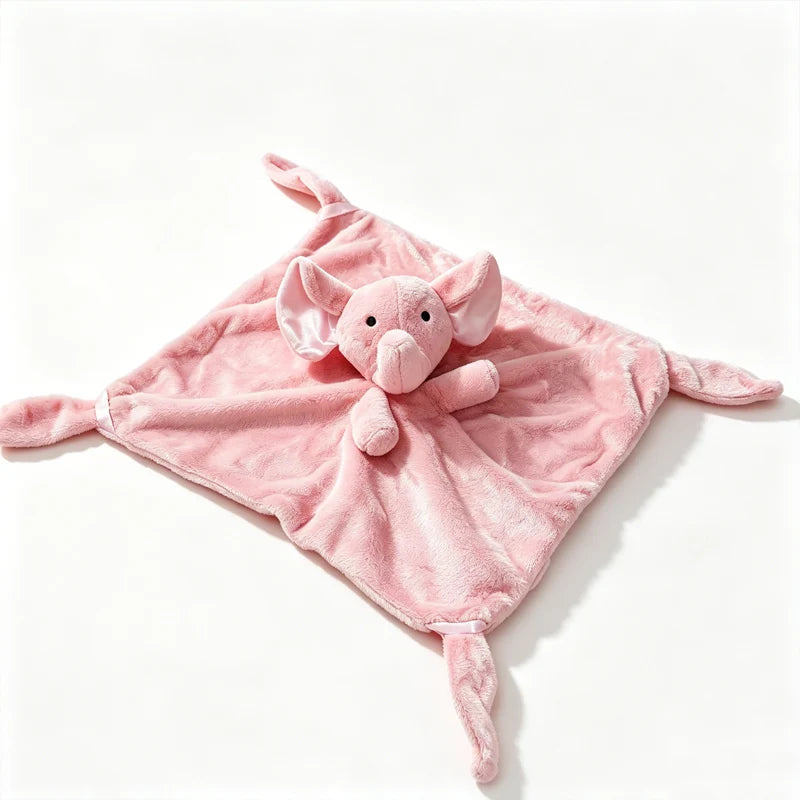 Baby Security Blanket Soft Plush Stuffed Animal Toys Infant Bibs Nursery Newborn Sleeping Dolls Cartoon Soother Appease Towel