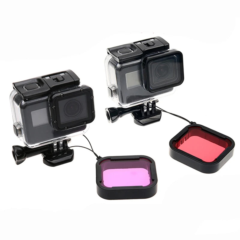 Hero 5/6/7 Diving Filter Waterproof Housing Underwater Filter Lens Filters For GoPro Hero 7 6 5 Action Camera Accessories