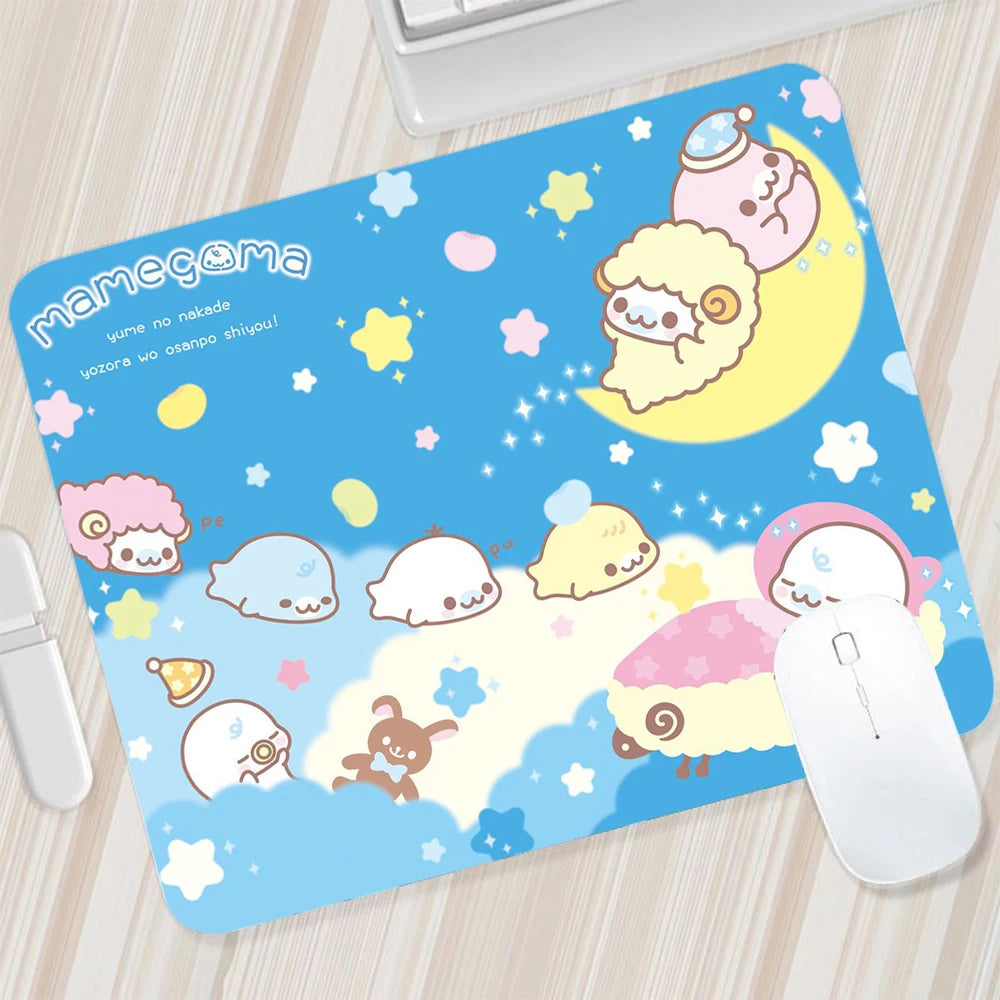 Japanese Cute Mamegoma Small Mouse Pad Gaming Mousepad PC Gamer Mouse Mat XXL Computer Pad Keyboard Mat Desk Pad Laptop Mausepad