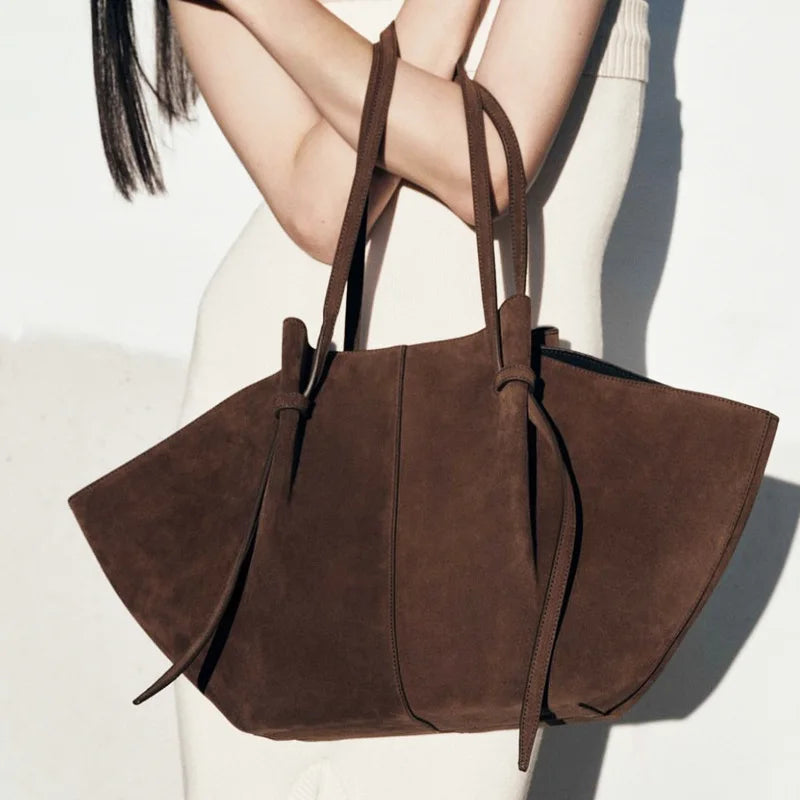 2026 New Fashion Tote Bag Women's Bag Autumn Winter Suede Leather Bag Large Capacity Shoulder Bag Luxury Underarm Bag