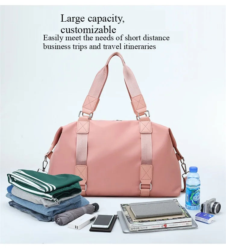 Large Gym Bag with Wet Dry Compartment | Sport Duffel for Women Men | Travel Tote