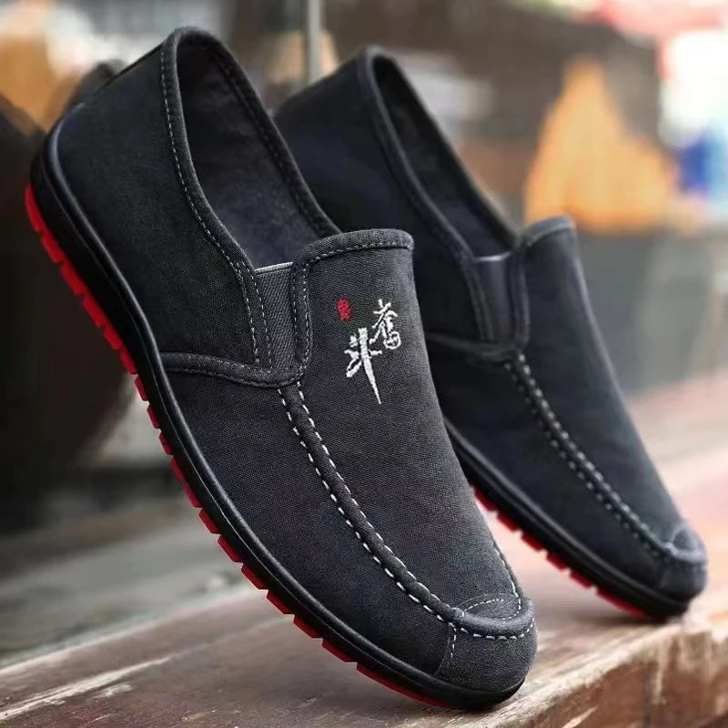 Men'S Spring Anti Slip And Wear Resistant Work Shoes Soft Soled Comfortable Single Shoes Fashionable And Versatile Casual Shoes