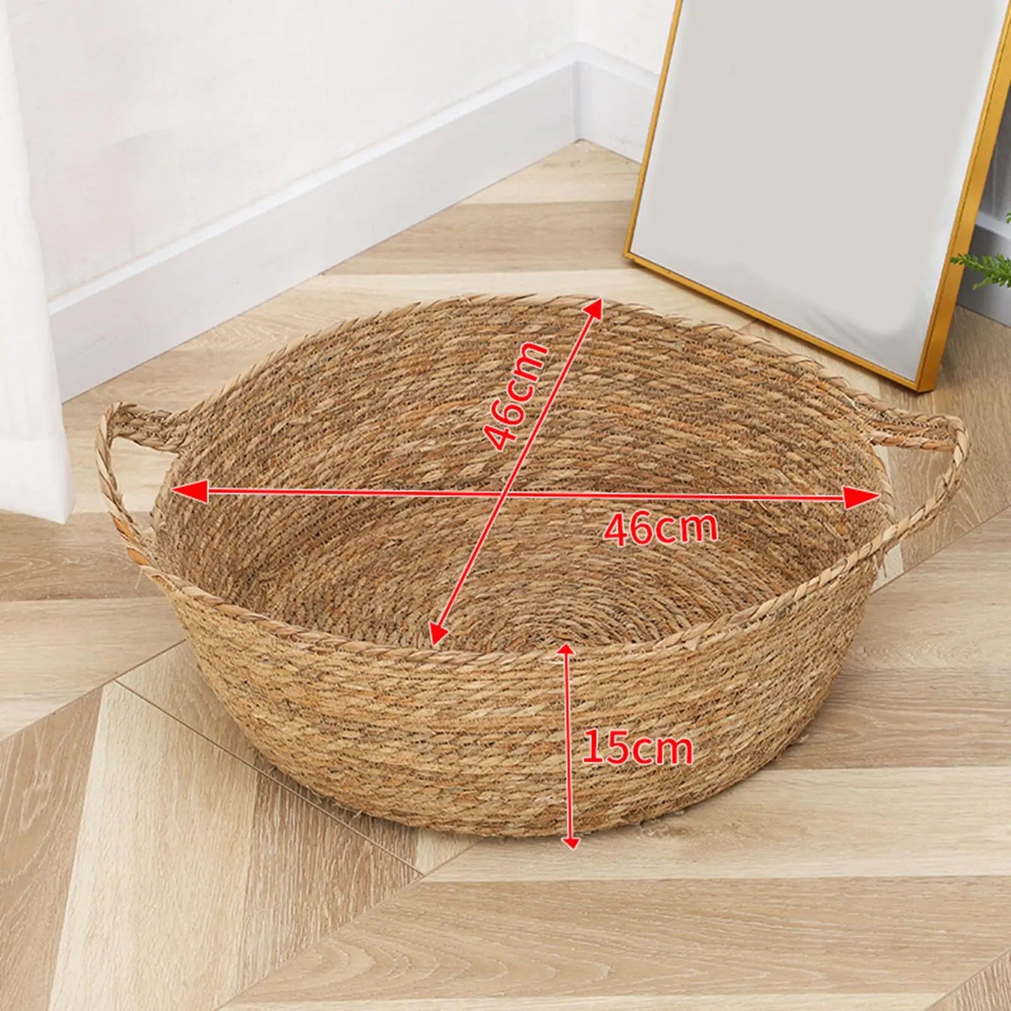 Cat Bed Basket Kitten Bed Pet Bed Nest Lounge Bed Small Dog Bed Handmade Cat Sleeping Bed Rush Woven Cat Bed for Puppy Kitten