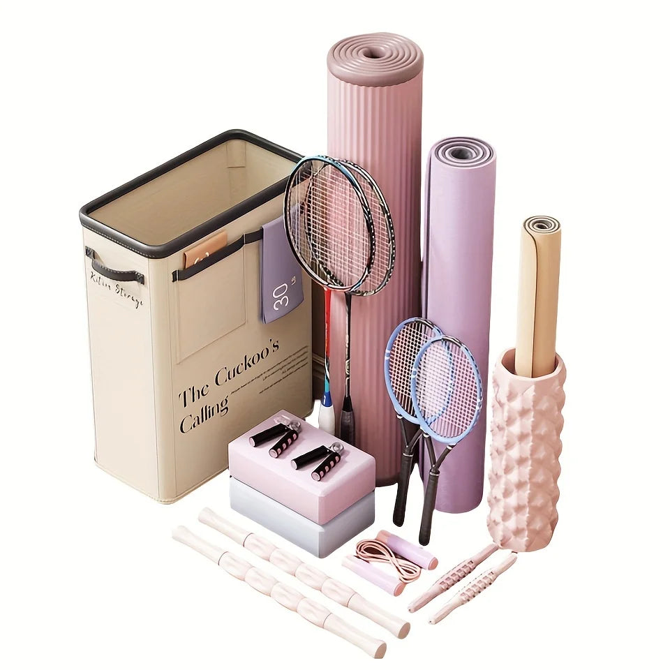 1Pc Yoga Mat Storage Basket, Fitness Equipment and Sports Equipment Storage Basket, Household Sewn Edge Foam Shaft Rack Artifact