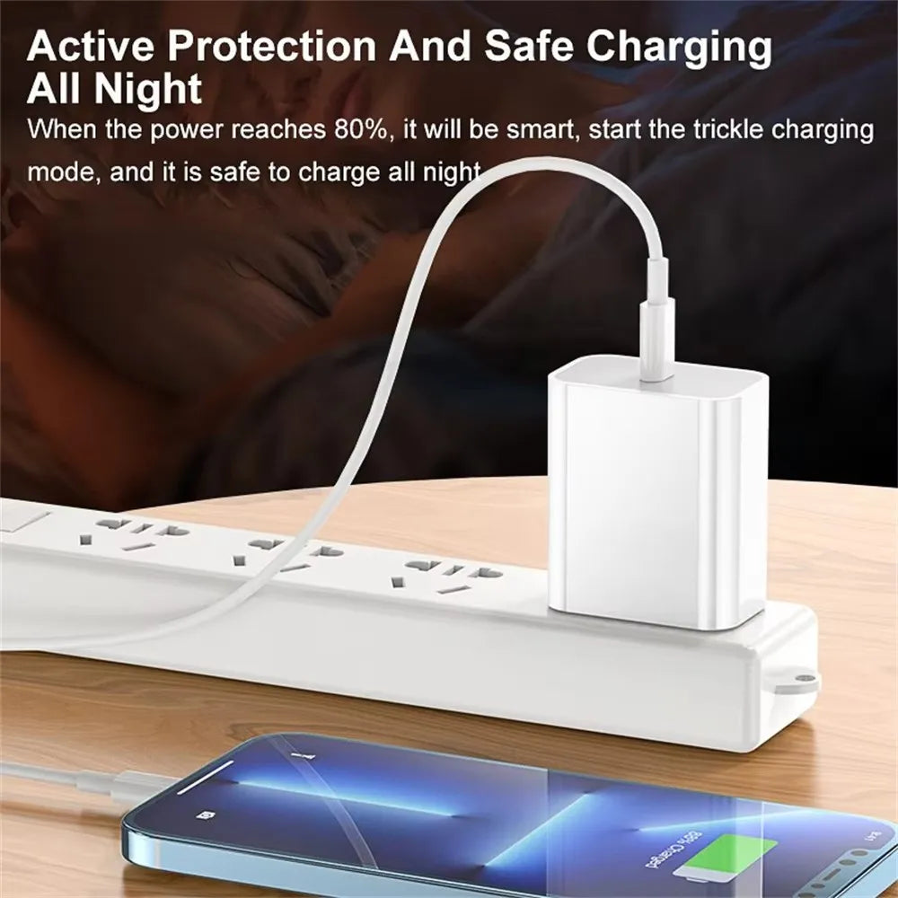35W Fast Charging USB Cable For iPhone 6S 7 8 14 Plus X XR XS Max 11 12 13 Mini 14 Pro Max Rapid Charge Cord USB C PD Data Cable