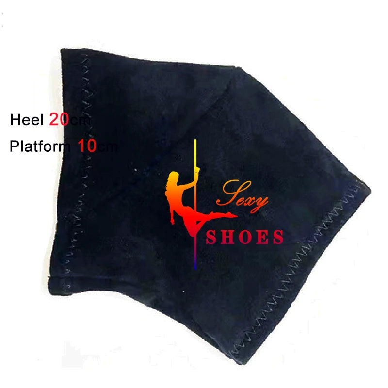 Shoe Protectors 20cm Platform Boots Durable Suede Protector High Heels Cover Pole Dance Boots Training Sandals Wear-Resist Cover