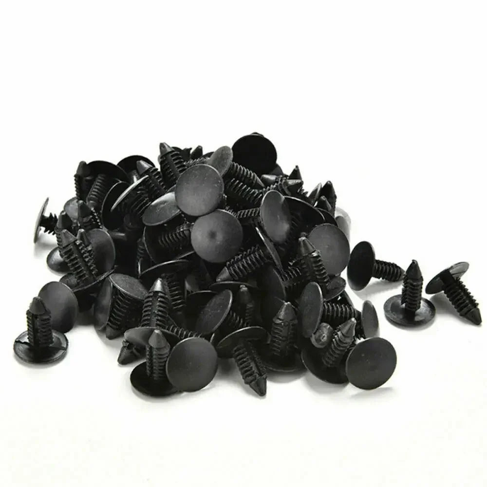 100-300pcs Car Interior Roof Fixing Buckles Barbed Wire Clip Auto Fastener Plastic Rivets Retainer Buckle Fender Push Pin Clips