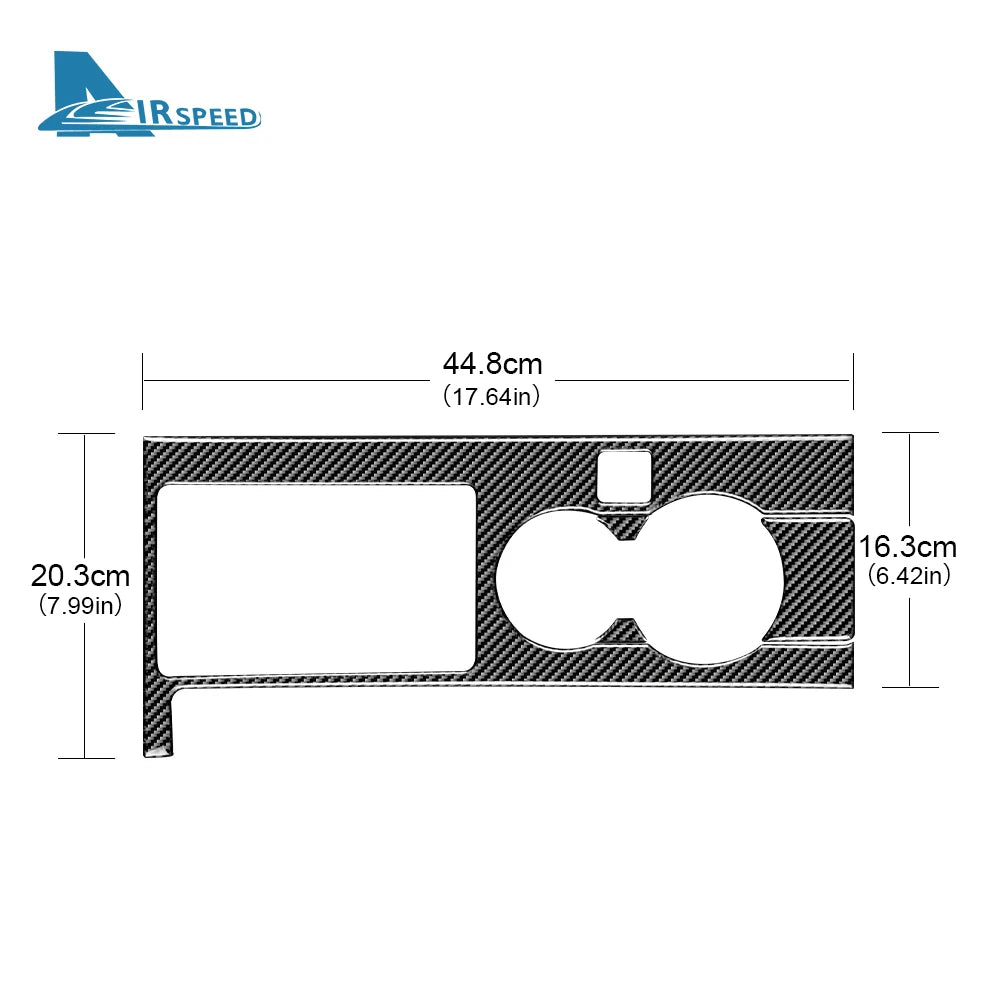 Real Soft Carbon Fiber Sticker For Ford Mustang 2005 2006 2007 2008 2009 Accessories Interior Trim Car Gear Shift Panel Cover