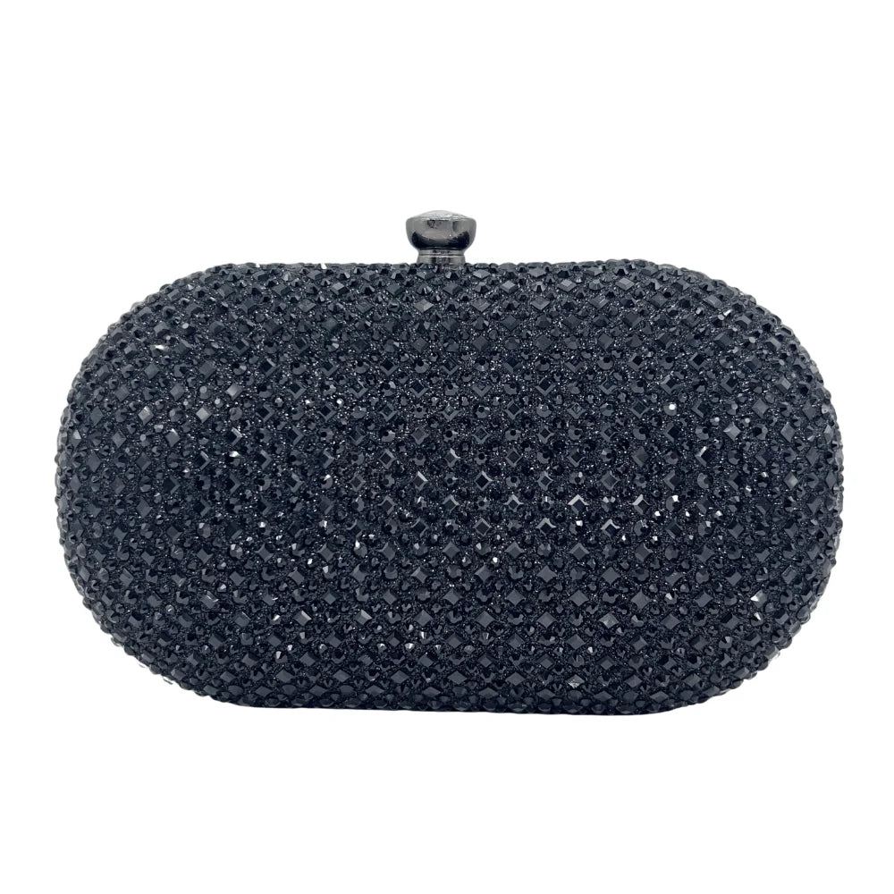 2024 Luxury Evening Bags for Women - Rhinestone Clutch Purse with Crystal Decorations, Wedding Party Handbag