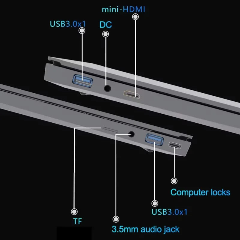 2026 Laptop Computer Intel Core i7 1165G7 Windows 11 Pro Notebook PC 16GB RAM 512GB 1TB 2TB SSD 1080P Office Study Computer PC
