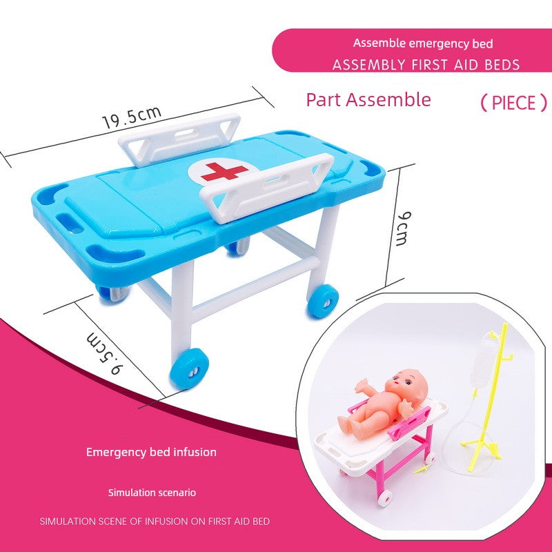 Artificial Stethoscope Kids Doctor Nurse Teaching Aids Suit Boys and Girls Play House Injection Medical and Dental Clinic