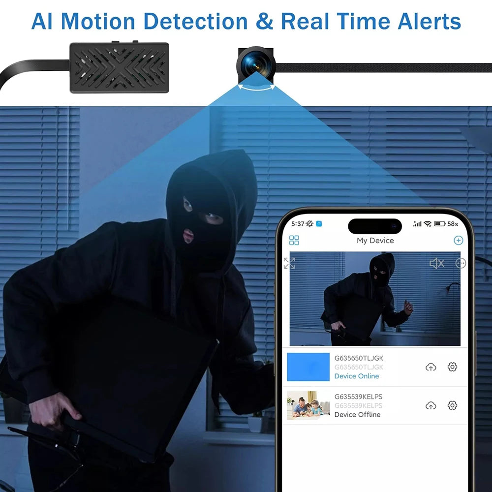 Mini Camera HD 1080P DIY Portable WiFi Camcorder Motion Detection Wireless Module Video Recorder P2P Small Camera Remote View