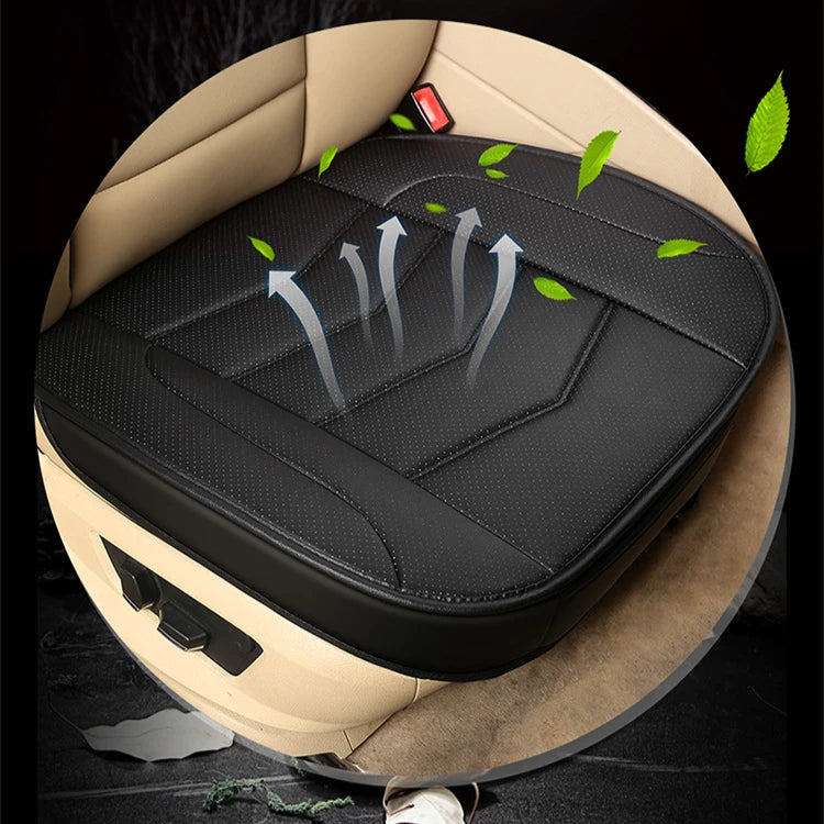 Luxury Car Seat Cover PU Leather Seat Cushion Covers Universal Auto Interior Seats Protection Pad Mat Four Seasons