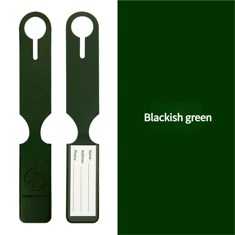 Long PU Luggage Tag for Air Travel - Easy Baggage Identification