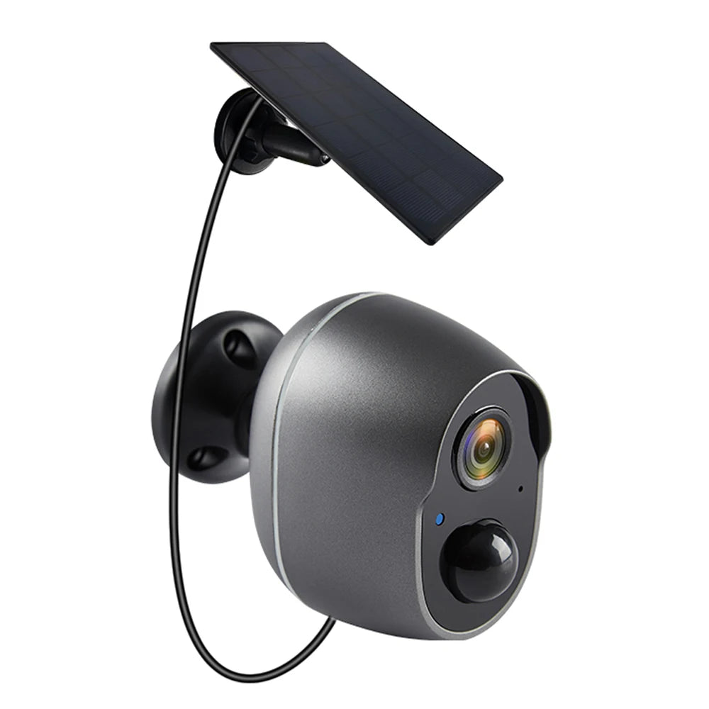 3MP Battery Solar WiFi Security CCTV 130 Wide View Angle 5XDigital Zoom Waterproof Outdoor Solar Camera 5200mAh Rechargeable Cam