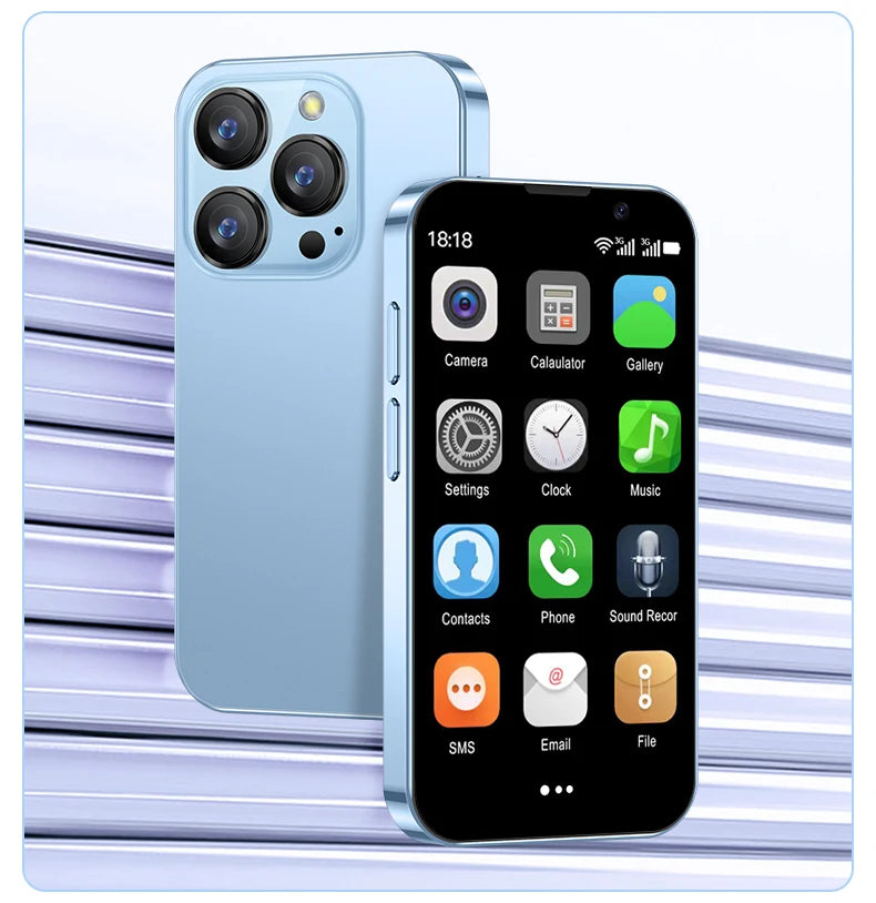 2025 New Mini Android Smartphone 3G WCDMA 2GB RAM 16GB ROM 3.0" Display 5MP Camera Dual SIM Smart Cellphone Play Store WhatsAPP