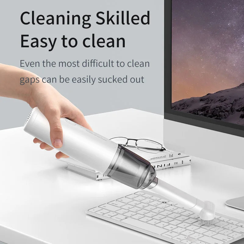 Mini Small Portable Car Vacuum Cleaner High-Power Wireless Charging Handheld Powerful Vacuum Cleaner Dual-Use For Home And Car