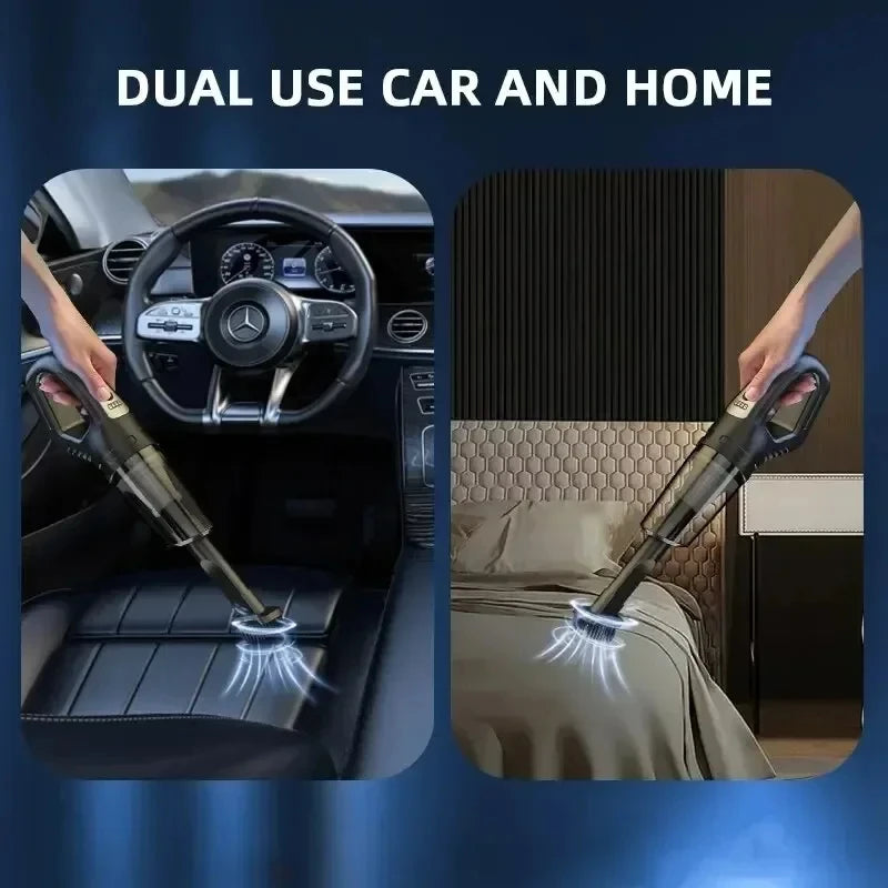 120W Vacuum Cleaner Portable Car Vacuum Cleaner USB Charging Handheld Cordless Powerful Suction for Auto/Home/Office/Pet Hair