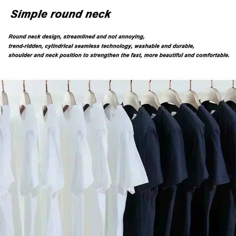 Custom logo Cotton Short Sleeve Solid Color O-neck Men T-shirt Tops Tee Customized Print Your Own Design Printed Unisex Tshirt
