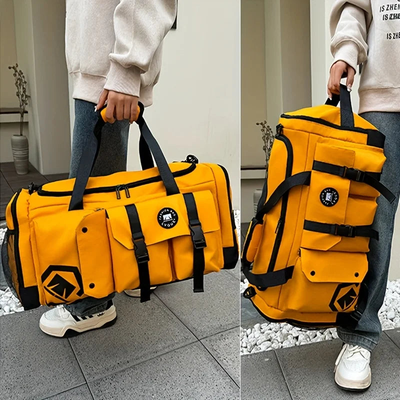 2025 New Large Capacity Travel Duffel Bag, Separate Shoe Storage Compartment, Dry Wet Separation Sports Gym Bag with Zipper 여행가방
