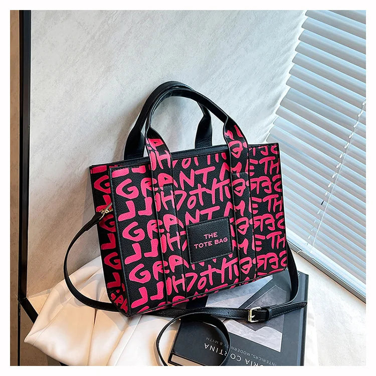 PU Leather Casual Crossbody Bags for Women Ladies Luxury Designer Tote Handbag Female Large Capacity Travel Shoulder Bag Sac