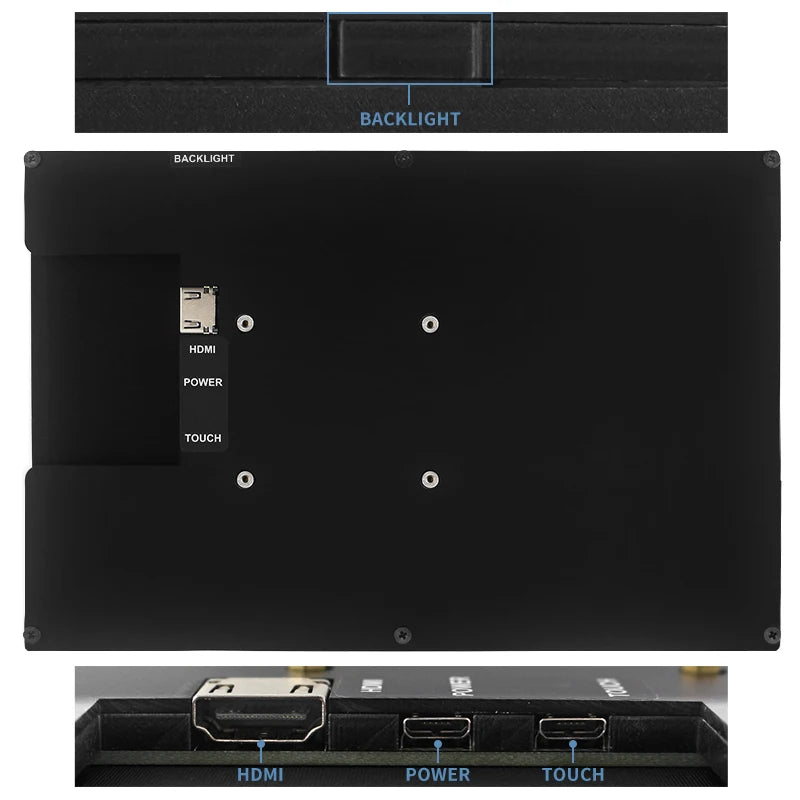 10.1 Inch 1280x800 Touch Screen  IPS LCD  for Computer Monitor for Switch Xbox 360 HDMI-compatible Display for Raspberry Pi
