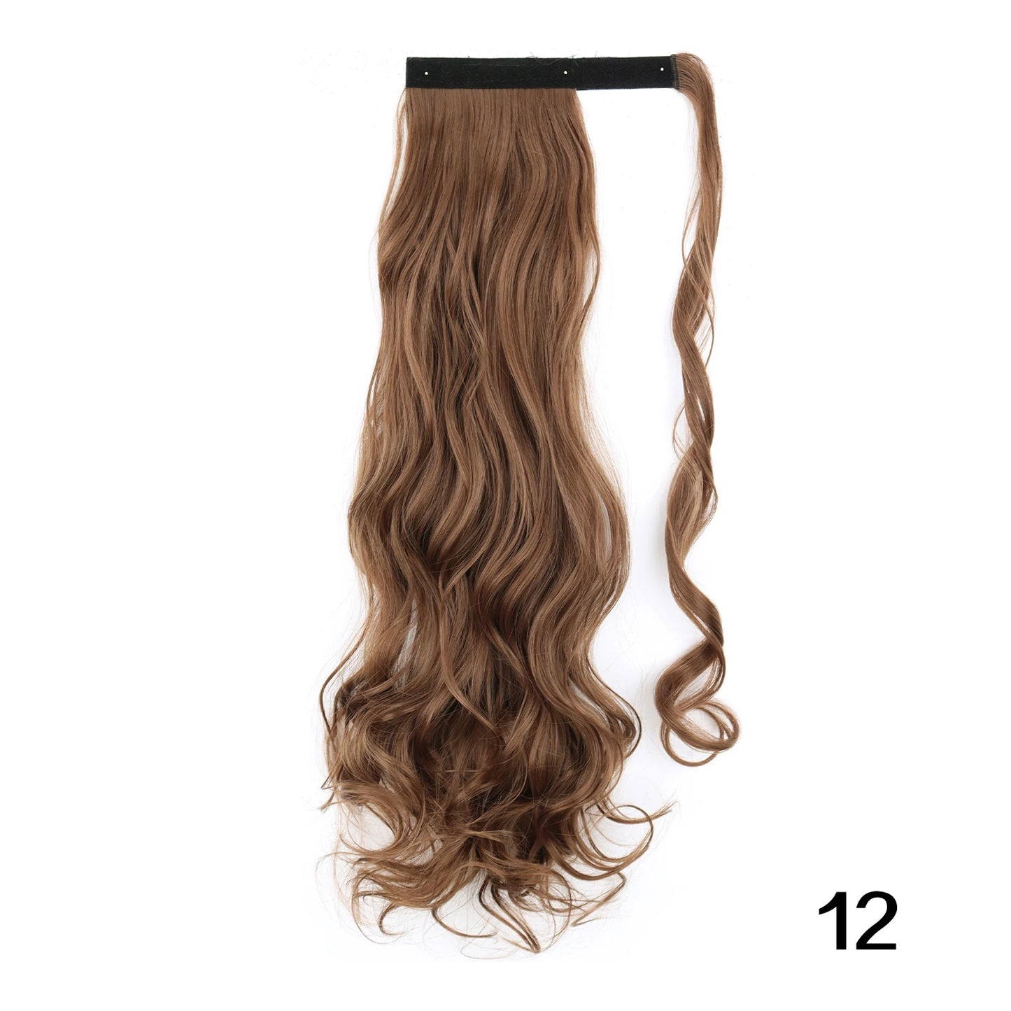 MERISIHAIR Synthetic 22 34 inches Long Straight Ponytail Extensions Heat Resisting Ponytail Brown Blonde Hair Women