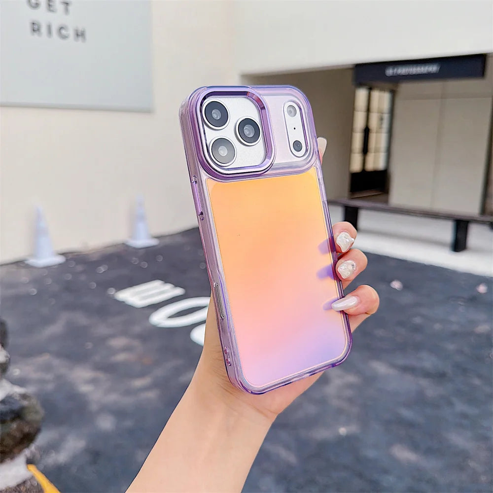 Luxury Color Chameleon Phone Case For iPhone 17 Pro Max Air 16 15 Plus 14 13 12 11  X XS Shockproof Protective Mobile Back Cover