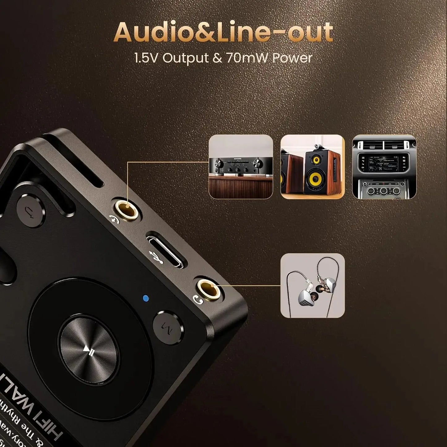 HIFI WALKER H2 Hi-Res MP3 Music Player Bluetooth Portable 128GB High Sound Quality  DAC FLAC APE Type-C Digital Audio Player