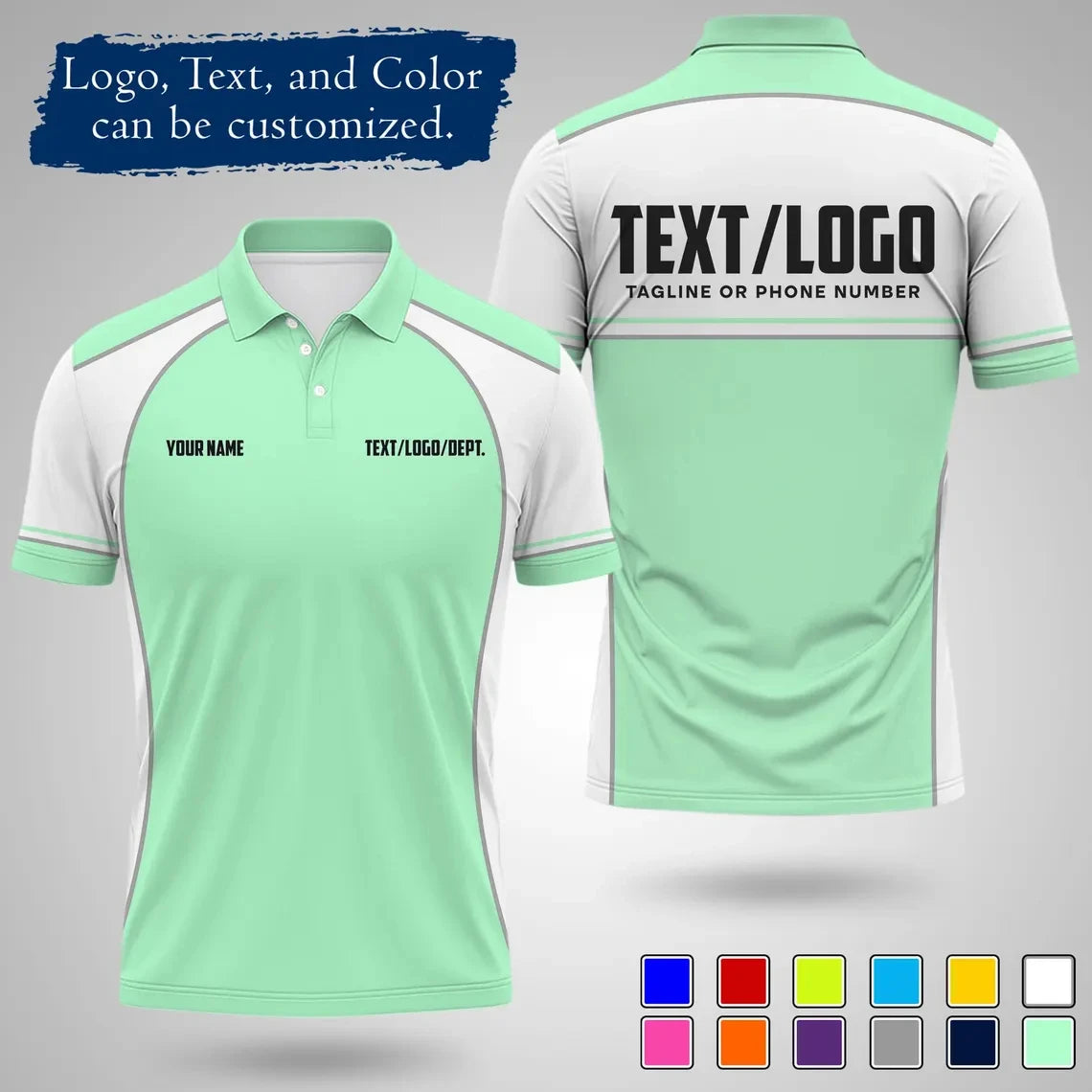 Personalized Team Polo Shirt Customizable diy Name Logo men women short sleeve new design Jersey summer daily sports Uniforms