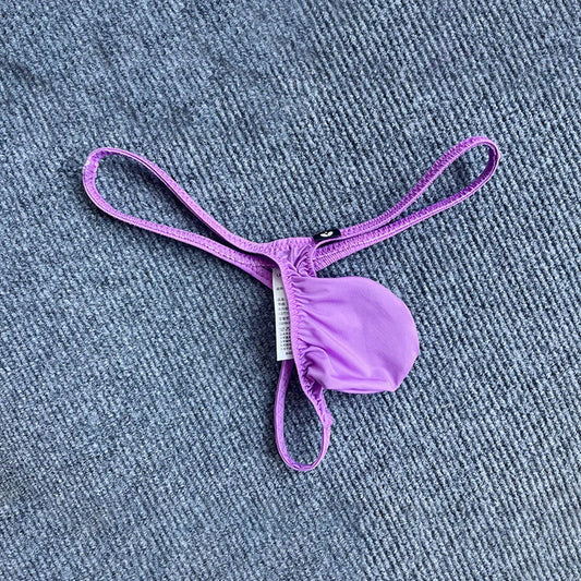Sexy Men's Thongs T-Back G-strings Elastic Low Waist U-convex Pouch Briefs Tangas Underwear Comfortable Man Panties