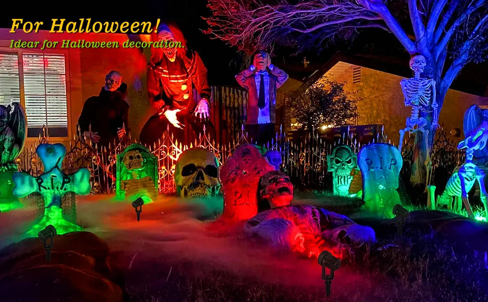 RGB/3000K/6000k Solar Garden Light Outdoor Solar Power Spotlight IP65 Waterproof Wall Light Lawn Lamp For Yard Lawn Walkway