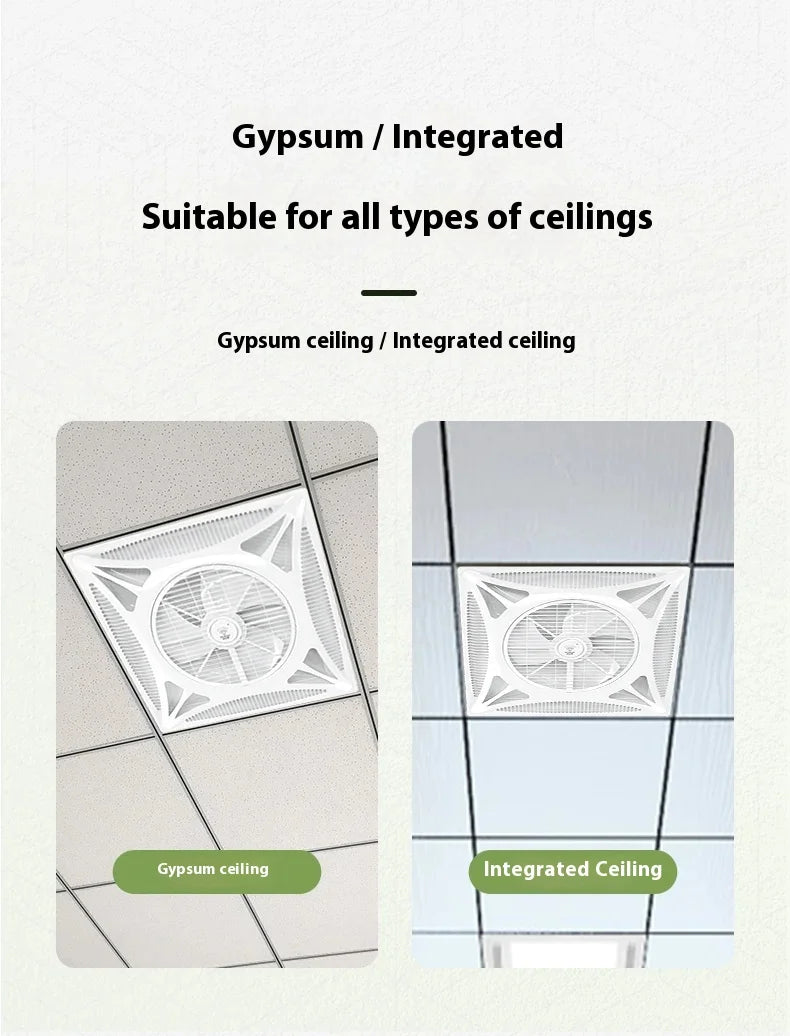 Ceiling electric fan Embedded ventilation fan Integrated ceiling electric fan Convenient to move, cool air